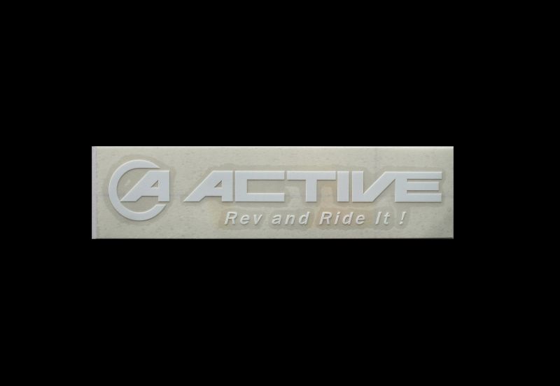 ACTIVE 抜き文字ステッカー ホワイト 120mm  ACTIVE（アクティブ）