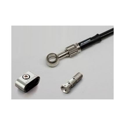 ブレーキホース フロント用 アルミ メッキ （スモークホース） ACパフォーマンスライン YZF-R25