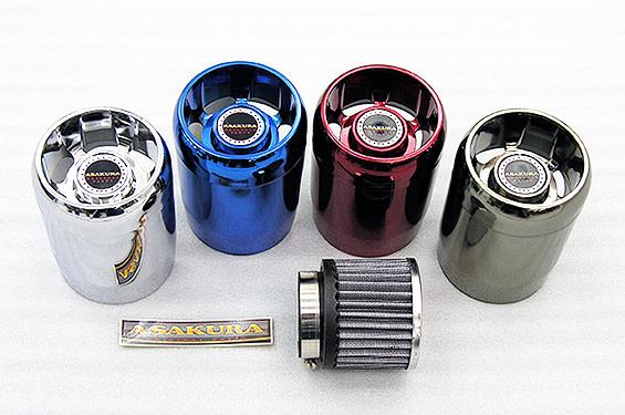 パワーフィルターキット ブルーメッキ ASAKURA（浅倉商事） Z125 PRO（プロ）BR125H
