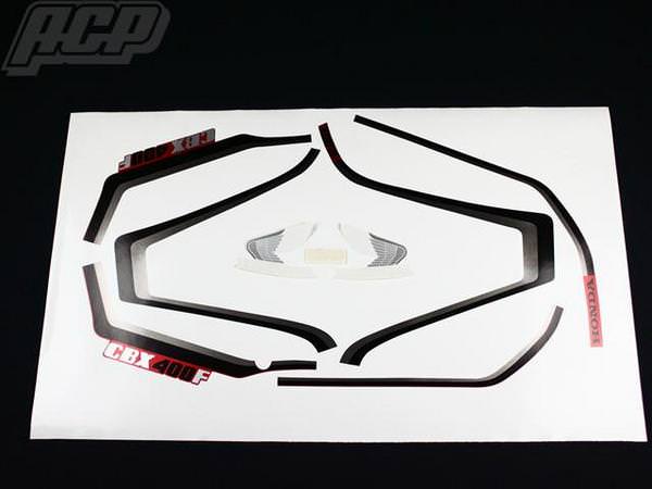 CBR400F 1型 純正タイプ ラインステッカー 新品 白ベース