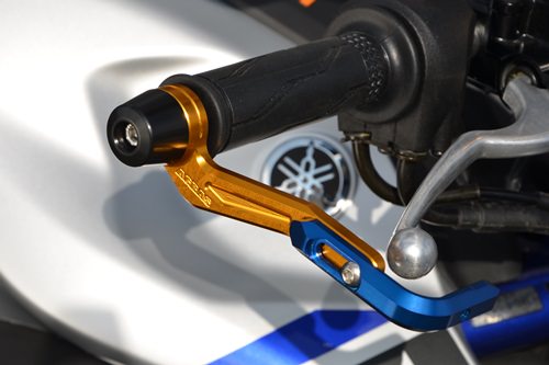 レバーガード ガードエンド/ブルー ガードステー/ブルー ジュラコン(R)/ブラック AGRAS（アグラス） MT-25