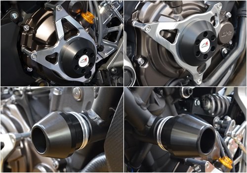 レーシングスライダー フレームΦ60（左右）+ジェネレーター側+クラッチ側 AGRAS（アグラス） MT-07