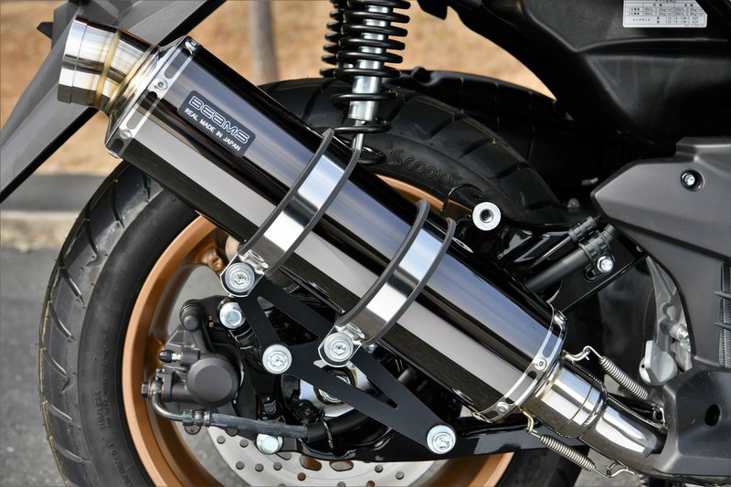 R-EVO マフラー SMB（スーパーメタルブラック）サイレンサー 政府認証 BMS-R（ビームス） NMAX155（エヌマックス155）8BK-SG66J