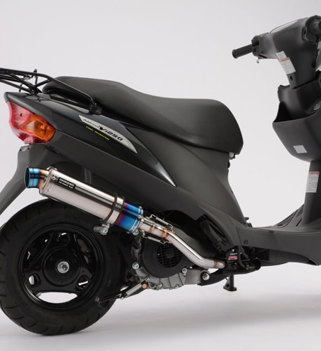 スズキ　アドレスV125S マフラー　BEAMS R-EVO チタンサイレンサー