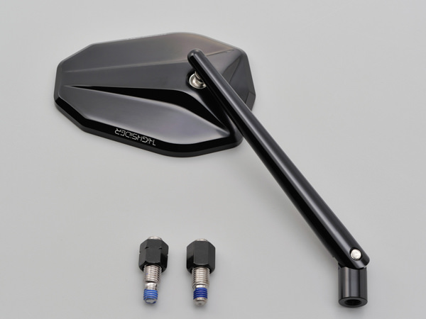 HIGHSIDER ロッドミラー ブラック ヴィクトリー 1本 DAYTONA（デイトナ）