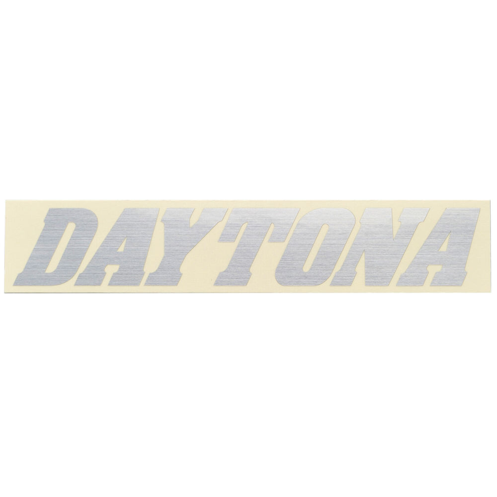 ステッカー ブランドロゴ DAYTONA 抜き文字 155×30mm ヘアラインシルバー DAYTONA（デイトナ）