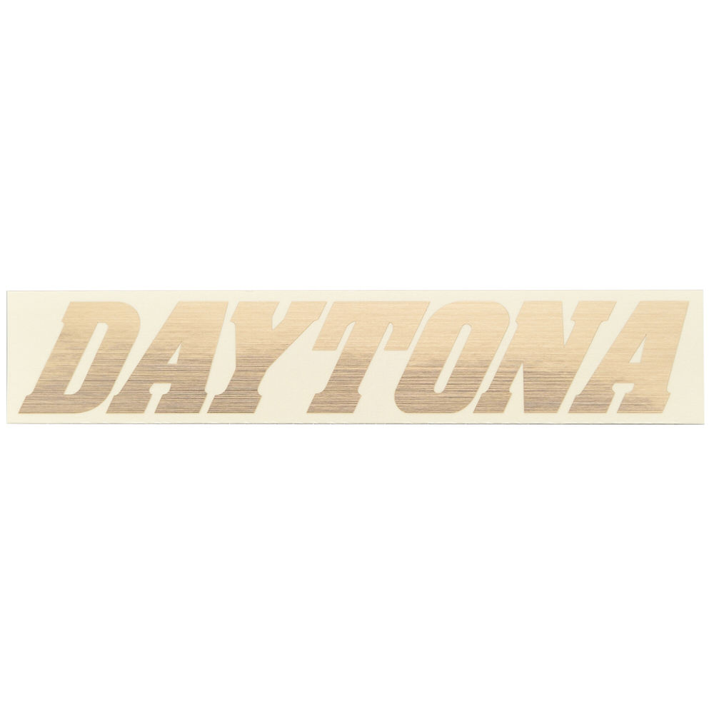 ステッカー ブランドロゴ DAYTONA 抜き文字 155×30mm ヘアラインゴールド DAYTONA（デイトナ）