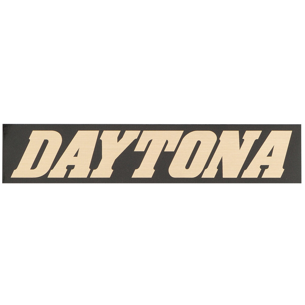 ステッカー ブランドロゴ DAYTONA 角型 150×30mm 黒/金文字 DAYTONA（デイトナ）