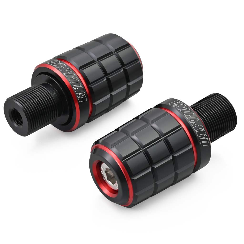 PREMIUM ZONE（プレミアムゾーン）バーエンド カワサキ（M17）用 BRICK レッド DAYTONA（デイトナ）