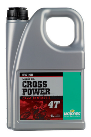 クロスパワー 4T（5W-40）4リットル 4サイクル用エンジンオイル MOTOREX（モトレックス）