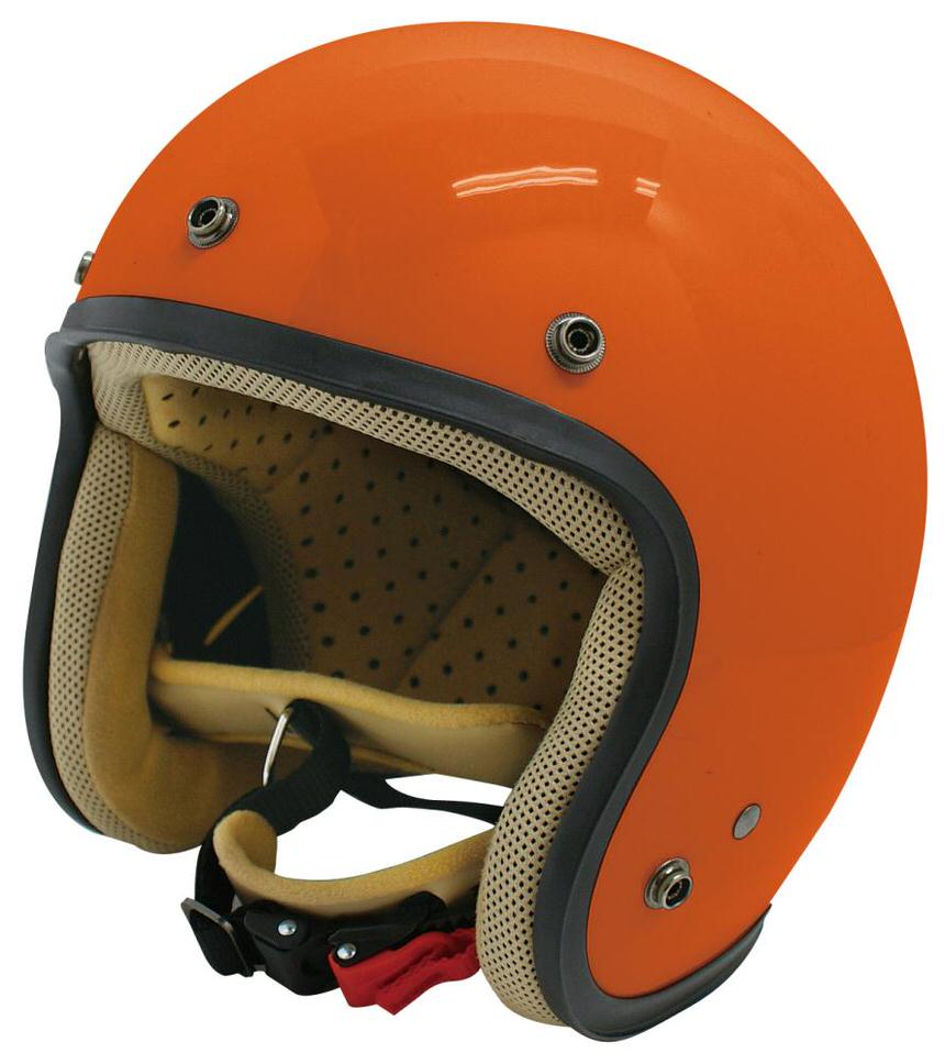 DAMM TRAX（ダムトラックス） JET-D（ジェット・ディー）パールオレンジ レディースフリーサイズ（57-58cm）ジェットヘルメット