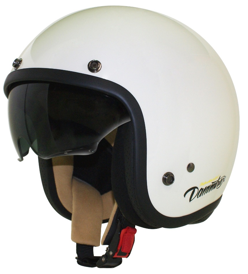 AIR MATERIAL（エアーマテリアル）ジェットヘルメット オフホワイト KIDSキッズ（54〜56cm） DAMM TRAX（ダムトラックス）