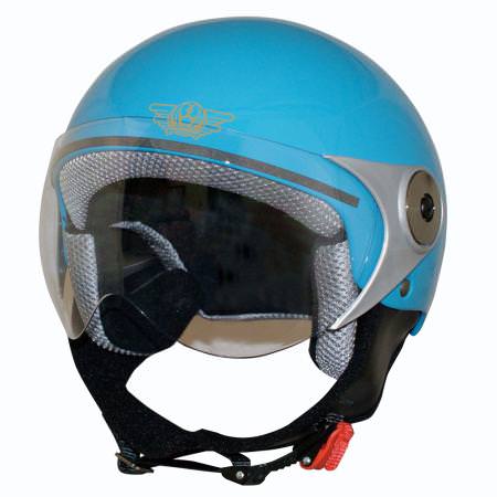 DAMM TRAX（ダムトラックス） ダムキッズ ポポGT ブルー キッズサイズ（54〜56cm）ジェットヘルメット