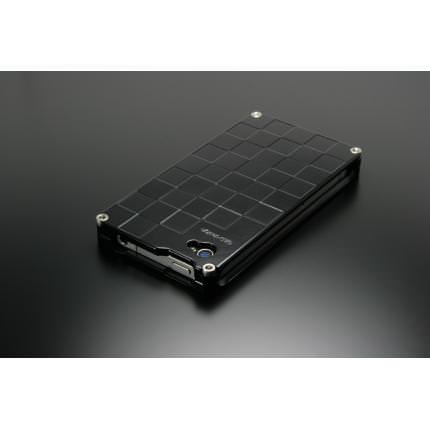 Ichimatsu/市松　ブラック　for iPhone4、4S スマートフォンケース GILDdesign（ギルドデザイン）