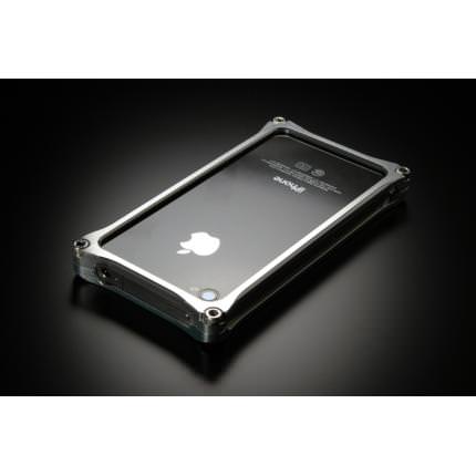 ソリッドバンパー シルバー for iPhone4、4S スマートフォンケース GILDdesign（ギルドデザイン）