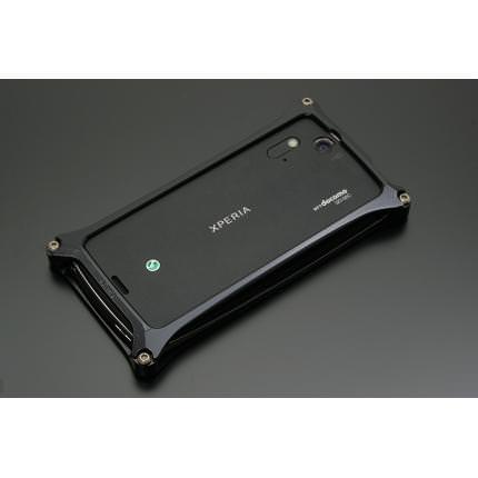 ソリッドバンパー　for　XPERIA acro　ブラック スマートフォンケース GILDdesign（ギルドデザイン）