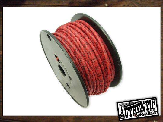 クロスカバーワイヤー16ゲージ 赤×黒 AUTHENTIC MARKET（オーセンティックマーケット）
