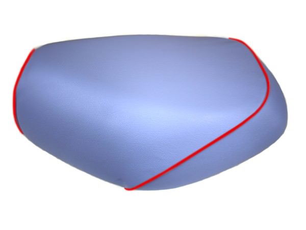 張替タイプ 国産シートカバー ライトブルー/赤パイピング GRONDEMENT（グロンドマン） DJ-1R（AF12-MSH）