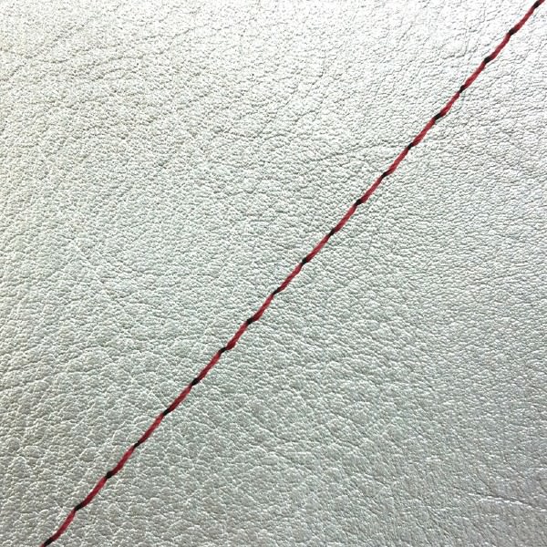 張替タイプ 国産シートカバー シルバー/赤ステッチ GRONDEMENT（グロンドマン） ハンターカブ（CT110）