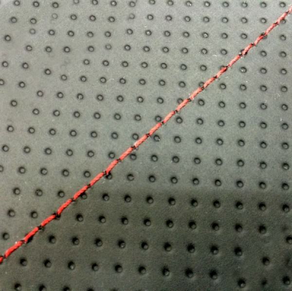 張替タイプ 国産シートカバー エンボス黒/赤ステッチ GRONDEMENT（グロンドマン） ハンターカブ（CT110）