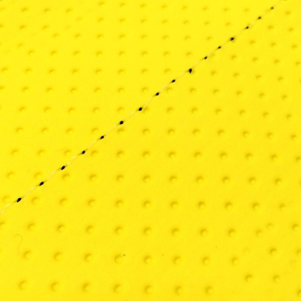 張り替えタイプ 日本製シートカバー エンボスイエロー/透明ステッチ GRONDEMENT（グロンドマン） DJ-1 RR （AF19）