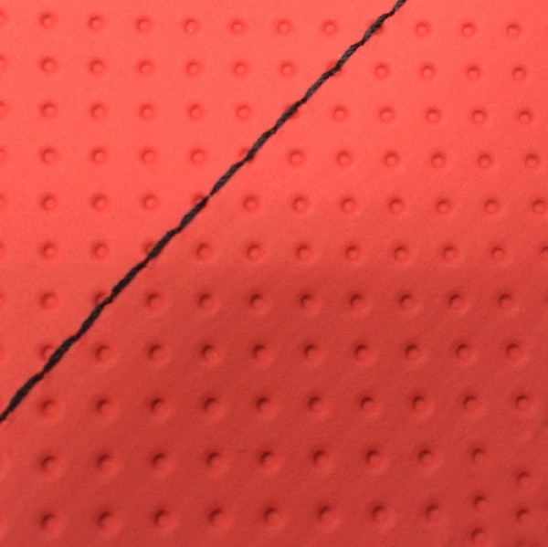 張り替えタイプ 日本製シートカバー エンボスレッド/黒ステッチ GRONDEMENT（グロンドマン） DJ-1 RR （AF19）