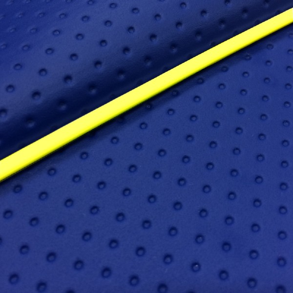 張り替えタイプ 日本製シートカバー フルエンボスブルー/黄色パイピング GRONDEMENT（グロンドマン） DJ-1 RR （AF19）