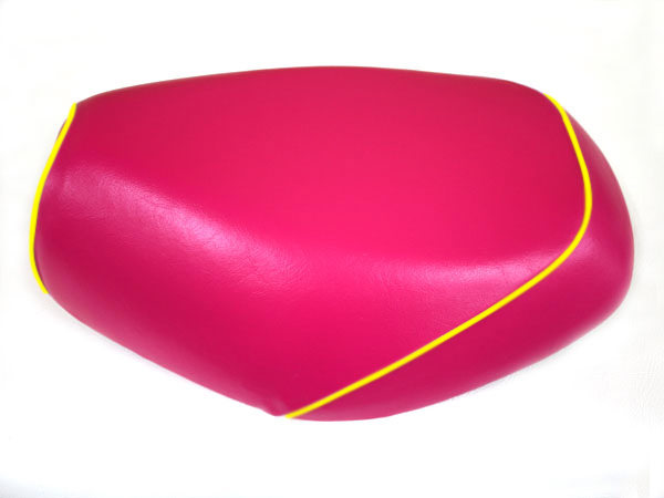張替タイプ 国産シートカバー ピンク/黄色パイピング GRONDEMENT（グロンドマン） アドレスV125/G（CF46/CF4EA）