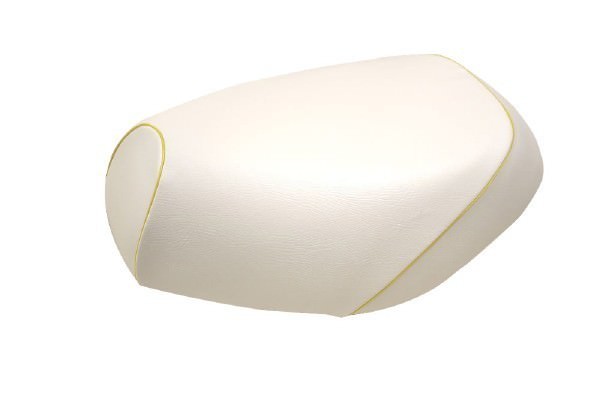 張替タイプ 国産シートカバー 白/黄色パイピング GRONDEMENT（グロンドマン） ドリーム50（DREAM）