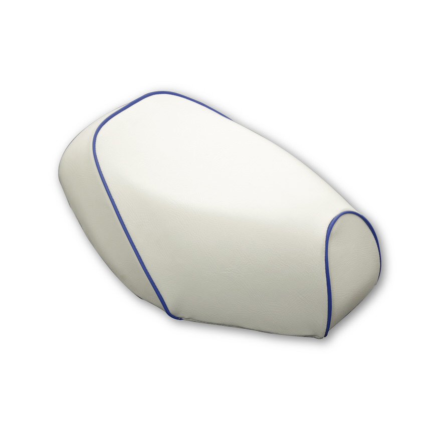 被せタイプ 国産シートカバー 白カバー・青パイピング GRONDEMENT（グロンドマン） リトルカブ（CUB）C50