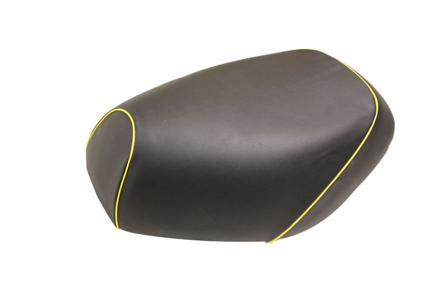 被せタイプ 国産シートカバー 黒/黄色パイピング GRONDEMENT（グロンドマン） アドレスV125S（ADDRESS）CF4MA