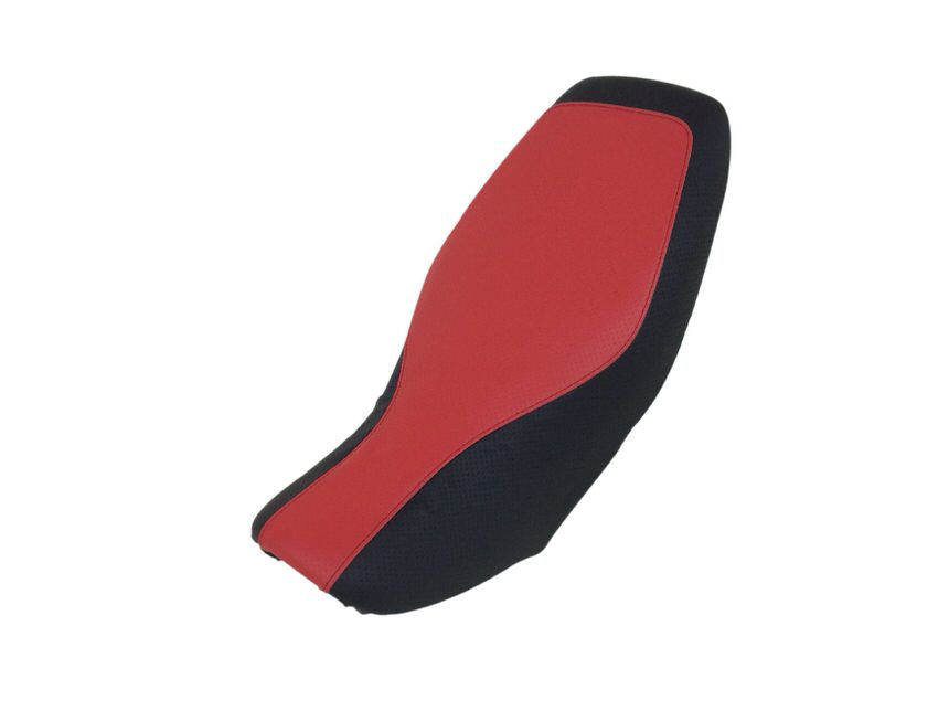 被せタイプ 国産シートカバー エンボスレッド・エンボスブラック ツートンカラー/黒ステッチ GRONDEMENT（グロンドマン） GROM（グロム）