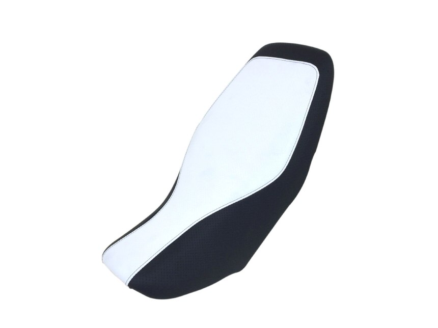 被せタイプ 国産シートカバー エンボスホワイト・エンボスブラック ツートンカラー/黒ステッチ GRONDEMENT（グロンドマン） GROM（グロム）