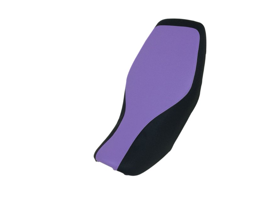 被せタイプ 国産シートカバー パープル・エンボスブラック ツートンカラー/透明ステッチ GRONDEMENT（グロンドマン） GROM（グロム）