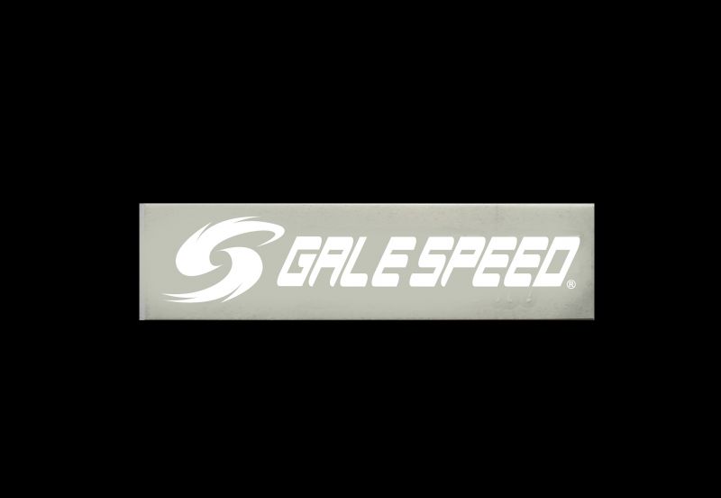 GALE SPEED 抜き文字ステッカー ホワイト 120mm  GALE SPEED（ゲイルスピード）