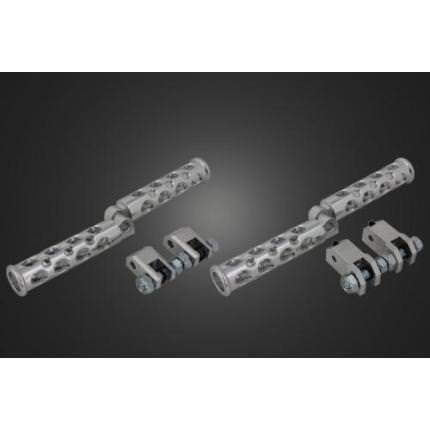 コンバットフットペグ（ポリッシュ） フロント&リアSET マグナ250 ガレージT&F