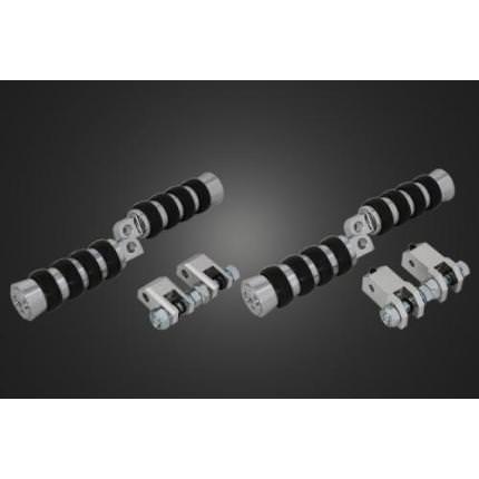 ローレットフットペグ フロント&リアSET マグナ250 ガレージT&F