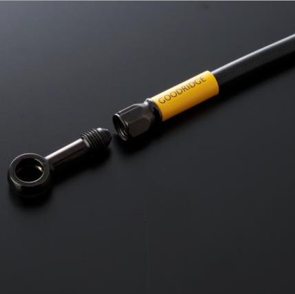 ビルドアライン ボルトオンブレーキホースキット フロント用 ステンレスブラック ブラックホース GOODRIDGE（グッドリッジ） Z125PRO（プロ）16年