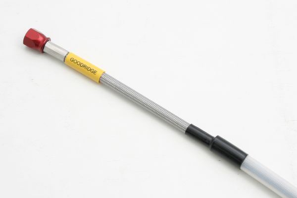 ビルドアライン ユニバーサルブレーキホース ガイド付 アルミ クリアホース（ホース全長 1460mm） GOODRIDGE（グッドリッジ）