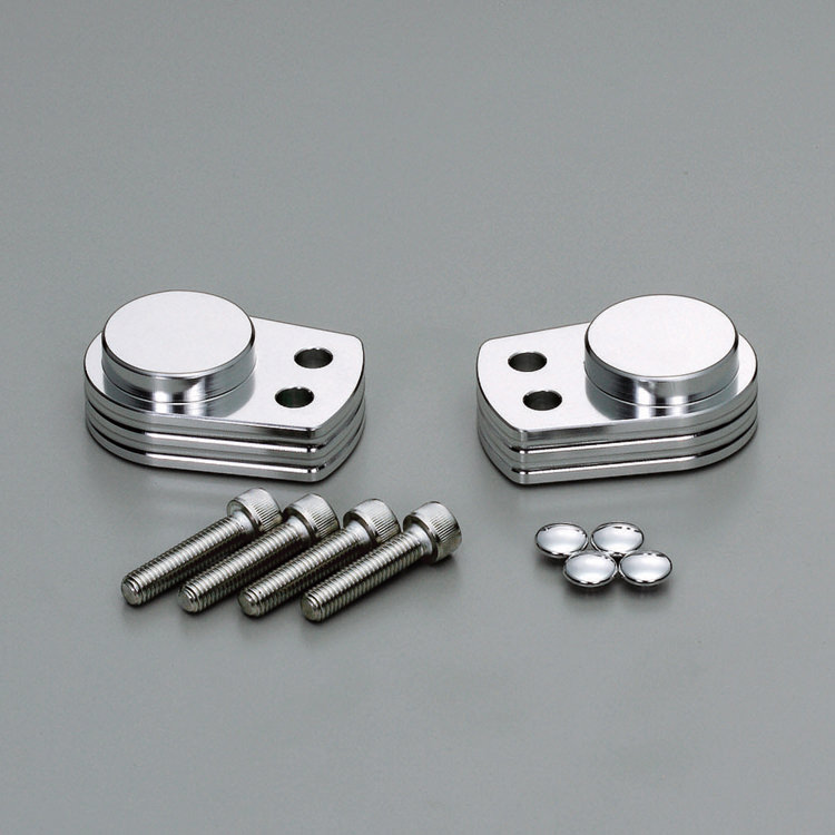 ハンドルアップスペーサー セパレートハンドル車用H16 内径φ37mm シルバー HURRICANE（ハリケーン） ZZR250