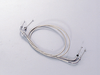 スロットルワイヤーW ステンレスメッシュ 150mmロング HURRICANE（ハリケーン） ビラーゴ250（アップハンドル車）