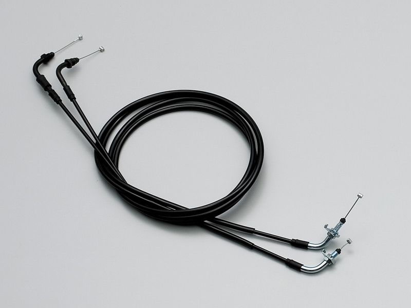 スロットルワイヤーW ブラック 300mmロング HURRICANE（ハリケーン） フォルツァX・Z（04〜07年 MF08）
