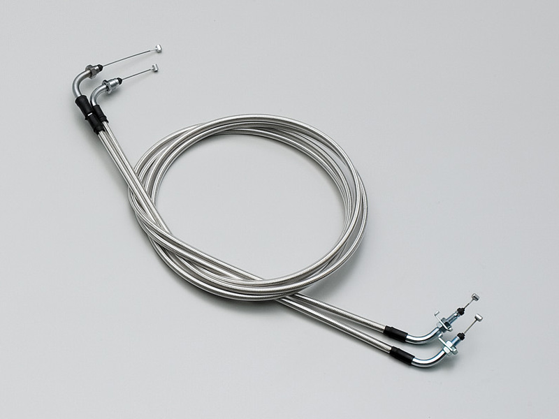 スロットルワイヤーW ステンレスメッシュ 100mmロング HURRICANE（ハリケーン） フォルツァX・Z（04〜07年 MF08）