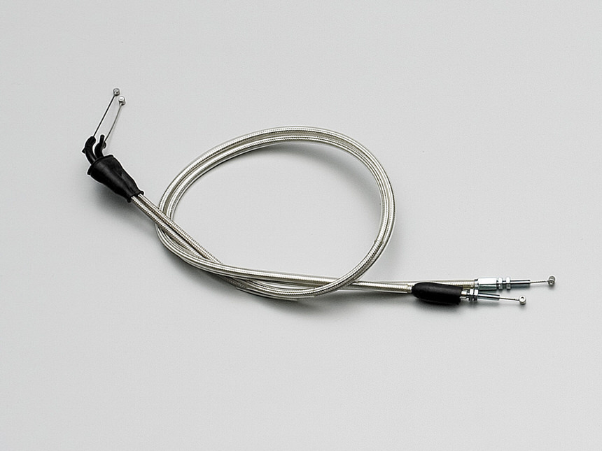 スロットルワイヤーW ステンレスメッシュ 100mmロング HURRICANE（ハリケーン） TW200・E（〜99年 2JL）