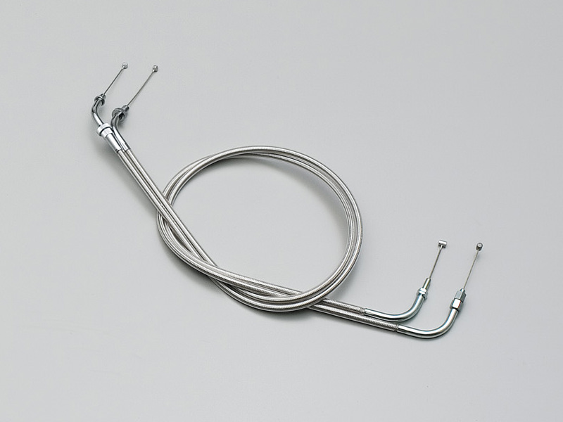 スロットルワイヤーW ステンレスメッシュ 180mmロング HURRICANE（ハリケーン） ドラッグスター250（08〜12年 VG05J）