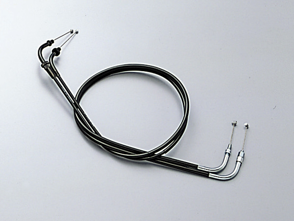 スロットルワイヤーW ブラック 80mmロング HURRICANE（ハリケーン） ドラッグスター250（08〜12年 VG05J）