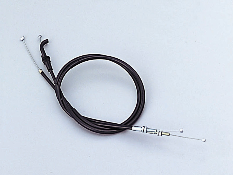 スロットルワイヤーW ブラック 100mmロング HURRICANE（ハリケーン） ZZR250