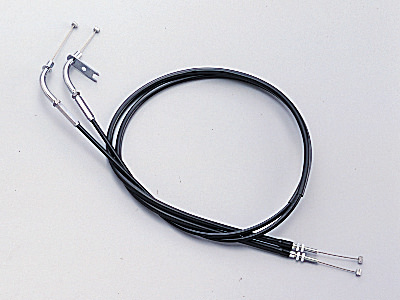 スロットルワイヤーW ブラック 300mmロング HURRICANE（ハリケーン） エリミネーター250V