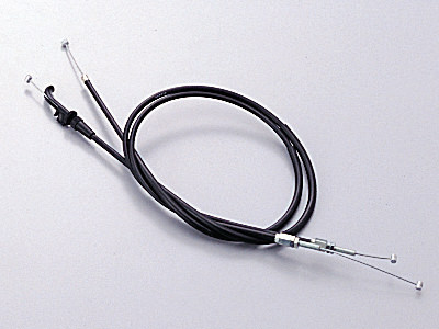 スロットルワイヤーW ブラック 100mmロング HURRICANE（ハリケーン） エリミネーター250LX・SE（89年〜）