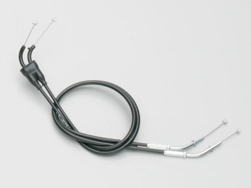 スロットルワイヤーW ブラック 50mmロング HURRICANE（ハリケーン） ZX-12R（00年・01年）